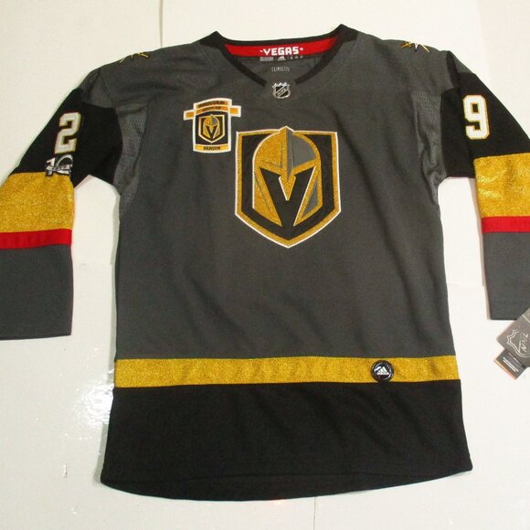 Adidas NHL Las Vegas Golden Knights Fleury Inaugural 2017-18 Season Size L - Picture 1 of 8